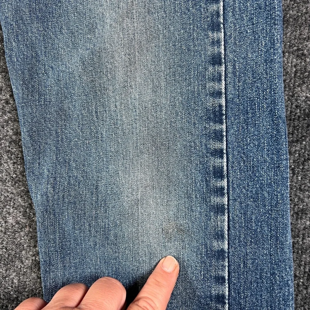 Levi's 505 Straight Jeans Mens 30x30.5 Blue Medium Wash Denim Stretch Mid Rise‎